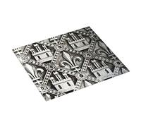 Tappetino Scolapiatti French Gothic Wall Fleur De Lis Tappetino Pasto Antiscivolo Pieghevole Tappetini Per Posate, Per Bancone Cucina, Caffetteria, Scolapiatti, 41x46cm
