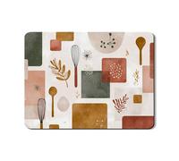Tappetino scolapiatti geometrico per bancone della cucina, in gomma assorbente, dai toni della terra, tappetino scolapiatti moderno, protezione per la cucina per bar, 45,7 x 61 cm
