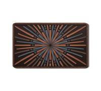 Tappetino scolapiatti geometrico per bancone della cucina, tappetino scolapiatti in gomma assorbente con motivo vintage blu, tappetino scolapiatti in pelle PU arte moderna per bar 30,5 x 50,8 cm