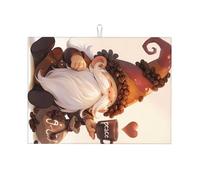 Tappetino scolapiatti grande con scritta "Barista Nano Peace Sign", 45,7 x 61 cm, super assorbente e lavabile in lavatrice