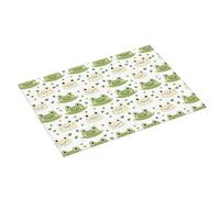 Tappetino scolapiatti grande con stampa a forma di rana, per bancone della cucina, 45,7 x 61 cm, in microfibra assorbente, tappetino antiscivolo per scolapiatti con anello per appendere