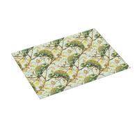 Tappetino scolapiatti grande con stampa camaleonte verde per bancone della cucina, 45,7 x 61 cm, in microfibra assorbente, tappetino antiscivolo per scolapiatti con anello per appendere