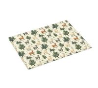 Tappetino scolapiatti grande con stampa di albero di capra, per bancone della cucina, 45,7 x 61 cm, in microfibra assorbente, tappetino antiscivolo per scolapiatti con anello per appendere