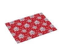 Tappetino scolapiatti grande con stampa di fiocchi di neve, per bancone della cucina, 45,7 x 61 cm, in microfibra assorbente, tappetino antiscivolo per scolapiatti con anello per appendere