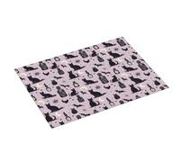 Tappetino scolapiatti grande con stampa di gatto nero per bancone della cucina, 45,7 x 61 cm, in microfibra assorbente, tappetino per scolapiatti da cucina, antiscivolo, con passante per appendere