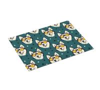 Tappetino scolapiatti grande con stampa di husky, per bancone della cucina, 45,7 x 61 cm, assorbente in microfibra, tappetino per bancone della cucina, tappetino antiscivolo con anello per appendere