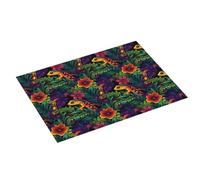 Tappetino scolapiatti grande con stampa di lucertola tropicale, per bancone della cucina, 45,7 x 61 cm, in microfibra assorbente, tappetino antiscivolo per scolapiatti con anello per appendere