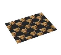 Tappetino scolapiatti grande con stampa di mucca, stile retrò, realistico, per bancone della cucina, 45,7 x 61 cm, in microfibra, assorbente, tappetino antiscivolo con anello per appendere