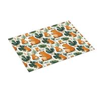 Tappetino scolapiatti grande con stampa di porcellini d'India, per bancone della cucina, 45,7 x 61 cm, assorbente, in microfibra, tappetino antiscivolo con passante per appendere