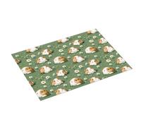Tappetino scolapiatti grande con stampa di porcellini d'India, per bancone della cucina, 45,7 x 61 cm, in microfibra, assorbente, per bancone della cucina, antiscivolo, con anello per appendere