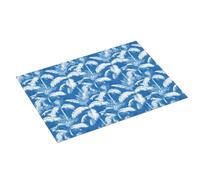 Tappetino scolapiatti grande con stampa estiva di piante per bancone della cucina, 45,7 x 61 cm, in microfibra, assorbente, per bancone della cucina, antiscivolo, con anello per appendere