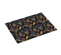 Tappetino scolapiatti grande con stampa gotica in maschera per bancone della cucina, 45,7 x 61 cm, in microfibra assorbente, tappetino per scolapiatti da cucina, tappetino antiscivolo con anello per