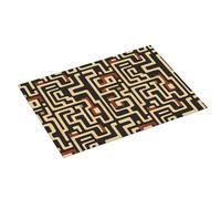 Tappetino scolapiatti grande con stampa mimetica labirinto per bancone della cucina, 45,7 x 61 cm, in microfibra assorbente, tappetino antiscivolo per scolapiatti con anello per appendere