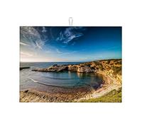 Tappetino scolapiatti grande con vista sulla spiaggia, fotografia sulla spiaggia, stoviglie da cucina EasyLarge 18 x 24 pollici