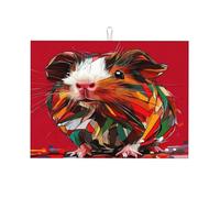 Tappetino scolapiatti grande in microfibra con topolino colorato in vetro, riutilizzabile, lavabile, per accessori da cucina, 45,7 x 61 cm