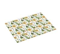 Tappetino scolapiatti grande per bancone della cucina, 45,7 x 61 cm, assorbente, con girasoli luminosi ad acquerello per cucina, tappetino in microfibra con anello per appendere