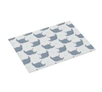 Tappetino scolapiatti grande per bancone della cucina, 45,7 x 61 cm, assorbente, con simpatiche bolle di razza grigio, tappetino per scolapiatti in microfibra con anello per appendere