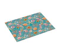 Tappetino scolapiatti grande per bancone della cucina, 45,7 x 61 cm, assorbente, con stella marina, cavalluccio marino e capesante, tappetino in microfibra con anello per appendere