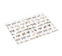 Tappetino scolapiatti grande per bancone della cucina, 45,7 x 61 cm, assorbente, dipinto a forma di capra, tappetino in microfibra con anello per appendere