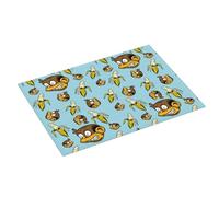 Tappetino scolapiatti grande per bancone della cucina, 45,7 x 61 cm, assorbente, divertente, a forma di scimmia, tappetino in microfibra con anello per appendere