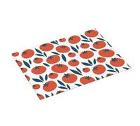 Tappetino scolapiatti grande per bancone della cucina, 45,7 x 61 cm, assorbente, grazioso tappetino per pittura a pomodoro, tappetino in microfibra con anello per appendere