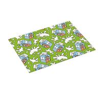 Tappetino scolapiatti grande per bancone della cucina, 45,7 x 61 cm, assorbente, in microfibra, motivo mucca da latte, tappetino per scolapiatti con anello per appendere