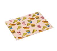 Tappetino scolapiatti grande per bancone della cucina, 45,7 x 61 cm, assorbente, in microfibra, per hamburger, pizza, coca cola, tappetino per scolapiatti con anello per appendere
