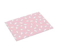 Tappetino scolapiatti grande per bancone della cucina, 45,7 x 61 cm, assorbente, moderno, motivo: cavaliere, bianco e rosa, tappetino in microfibra con anello per appendere