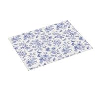 Tappetino scolapiatti grande per bancone della cucina, 45,7 x 61 cm, assorbente, motivo floreale con farfalla, tappetino in microfibra con anello per appendere