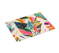 Tappetino scolapiatti grande per bancone della cucina, 45,7 x 61 cm, assorbente, motivo giungla, tappetino in microfibra con anello per appendere