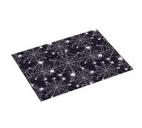 Tappetino scolapiatti grande per bancone della cucina, 45,7 x 61 cm, assorbente, motivo ragnatela di ragnatela, tappetino in microfibra per scolapiatti con anello per appendere
