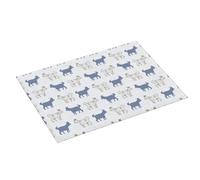 Tappetino scolapiatti grande per bancone della cucina, 45,7 x 61 cm, assorbente, motivo scozzese, tappetino per scolapiatti in microfibra con anello per appendere