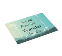 Tappetino scolapiatti grande per bancone della cucina, 45,7 x 61 cm, assorbente, non tutti coloro che vagano sono persi1, tappetino scolapiatti in microfibra con anello per appendere