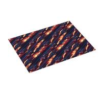 Tappetino scolapiatti grande per bancone della cucina, 45,7 x 61 cm, colore rosso fiamma, super assorbente, in microfibra, tappetino per scolapiatti con anello per appendere