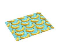 Tappetino scolapiatti grande per bancone della cucina, 45,7 x 61 cm, con graziosa stampa a banana, in microfibra, assorbente, tappetino per scolapiatti da cucina, tappetino antiscivolo con anello per