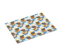 Tappetino scolapiatti grande per bancone della cucina, 45,7 x 61 cm, con graziosa stampa di anatre che nuotano, in microfibra, assorbente, tappetino per scolapiatti da cucina, tappetino antiscivolo