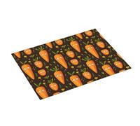 Tappetino scolapiatti grande per bancone della cucina, 45,7 x 61 cm, con graziosa stampa di carote, in microfibra, assorbente, per bancone della cucina, tappetino antiscivolo con anello per appendere