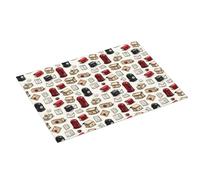 Tappetino scolapiatti grande per bancone della cucina, 45,7 x 61 cm, con graziosa stampa di cassette postali, in microfibra, assorbente, tappetino per scolapiatti da cucina, tappetino antiscivolo con