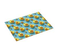 Tappetino scolapiatti grande per bancone della cucina, 45,7 x 61 cm, con stampa a forma di corona d'anatra, assorbente, in microfibra, tappetino per cucina, antiscivolo, con passante per appendere