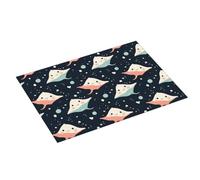 Tappetino scolapiatti grande per bancone della cucina, 45,7 x 61 cm, con stampa a razza carina, assorbente, in microfibra, tappetino per scolapiatti da cucina, tappetino antiscivolo con passante per