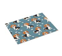 Tappetino scolapiatti grande per bancone della cucina, 45,7 x 61 cm, con stampa di cuccioli di cane, in microfibra, assorbente, tappetino per scolapiatti da cucina, tappetino antiscivolo con anello