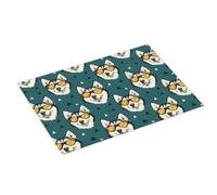 Tappetino scolapiatti grande per bancone della cucina, 45,7 x 61 cm, con stampa di husky, assorbente, in microfibra, tappetino per scolapiatti da cucina, tappetino antiscivolo con anello per appendere