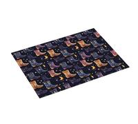 Tappetino scolapiatti grande per bancone della cucina, 45,7 x 61 cm, con stampa di stelle e luna e stivali da cowboy, tappetino assorbente in microfibra per bancone della cucina, tappetino antiscivolo