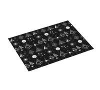 Tappetino scolapiatti grande per bancone della cucina, 45,7 x 61 cm, con stampa matematica, assorbente, in microfibra, tappetino per scolapiatti da cucina, tappetino antiscivolo con anello per