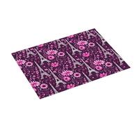 Tappetino scolapiatti grande per bancone della cucina, 45,7 x 61 cm, con stampa Torre Eiffel, in microfibra, assorbente, per bancone della cucina, antiscivolo, con passante per appendere