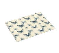 Tappetino scolapiatti grande per bancone della cucina, 45,7 x 61 cm, elegante stampa a farfalla, tappetino assorbente in microfibra per bancone della cucina, tappetino antiscivolo con anello per