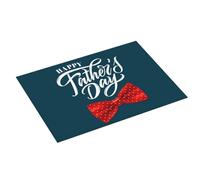 Tappetino scolapiatti grande per bancone della cucina, 45,7 x 61 cm, in microfibra assorbente, con scritta "Happy Father's Day", tappetino per scolapiatti con anello per appendere