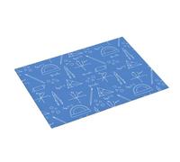 Tappetino scolapiatti grande per bancone della cucina, 45,7 x 61 cm, in microfibra assorbente, con stampa matematica blu, tappetino per scolapiatti con anello per appendere