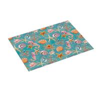 Tappetino scolapiatti grande per bancone della cucina, 45,7 x 61 cm, in microfibra assorbente, con stella marina, cavalluccio marino, capesante, tappetino per scolapiatti con anello per appendere