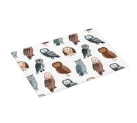 Tappetino scolapiatti grande per bancone della cucina, 45,7 x 61 cm, in microfibra assorbente, motivo: gufo brutto dorky, tappetino per scolapiatti con anello per appendere